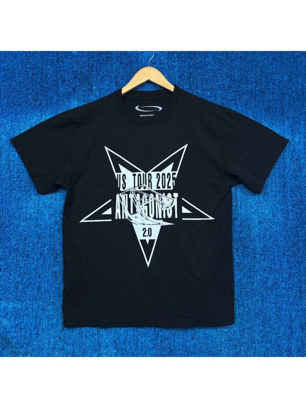 Playboi Carti 2025 Antagonist 2 US Tour Star Oversized Tee S